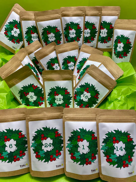 DIY: Teejoulukalenteri 24 teeyllätyksellä, ohje kalenterin tekoon