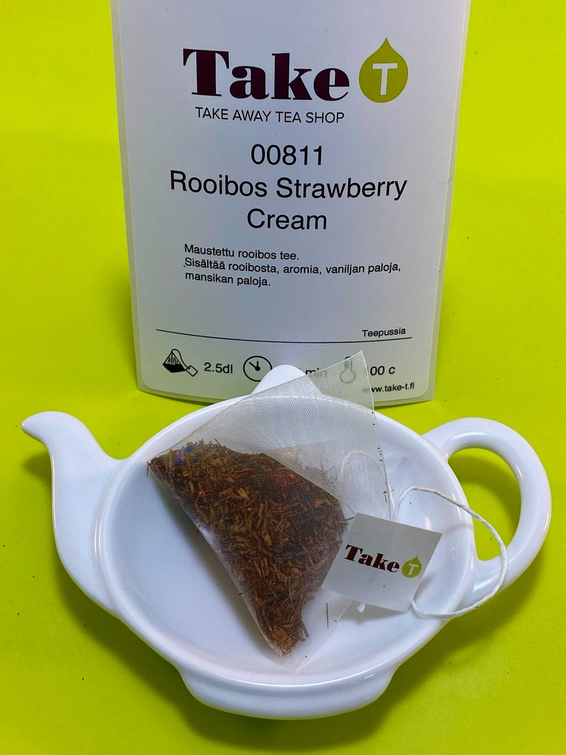 UUTTA! Rooibos Strawberry Cream Pyramidipussi